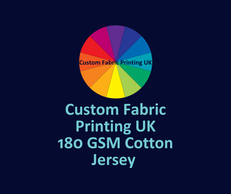 Print Your Own 1-2 Metre Cotton Jersey 180 GSM 95/5
