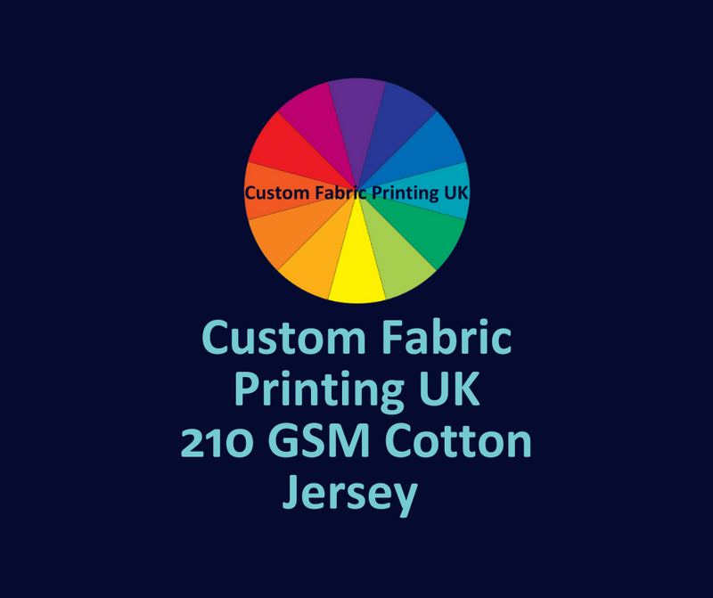 Print Your Own 6-9 Metre Cotton Jersey 210 GSM 95/5 (£18 pm)